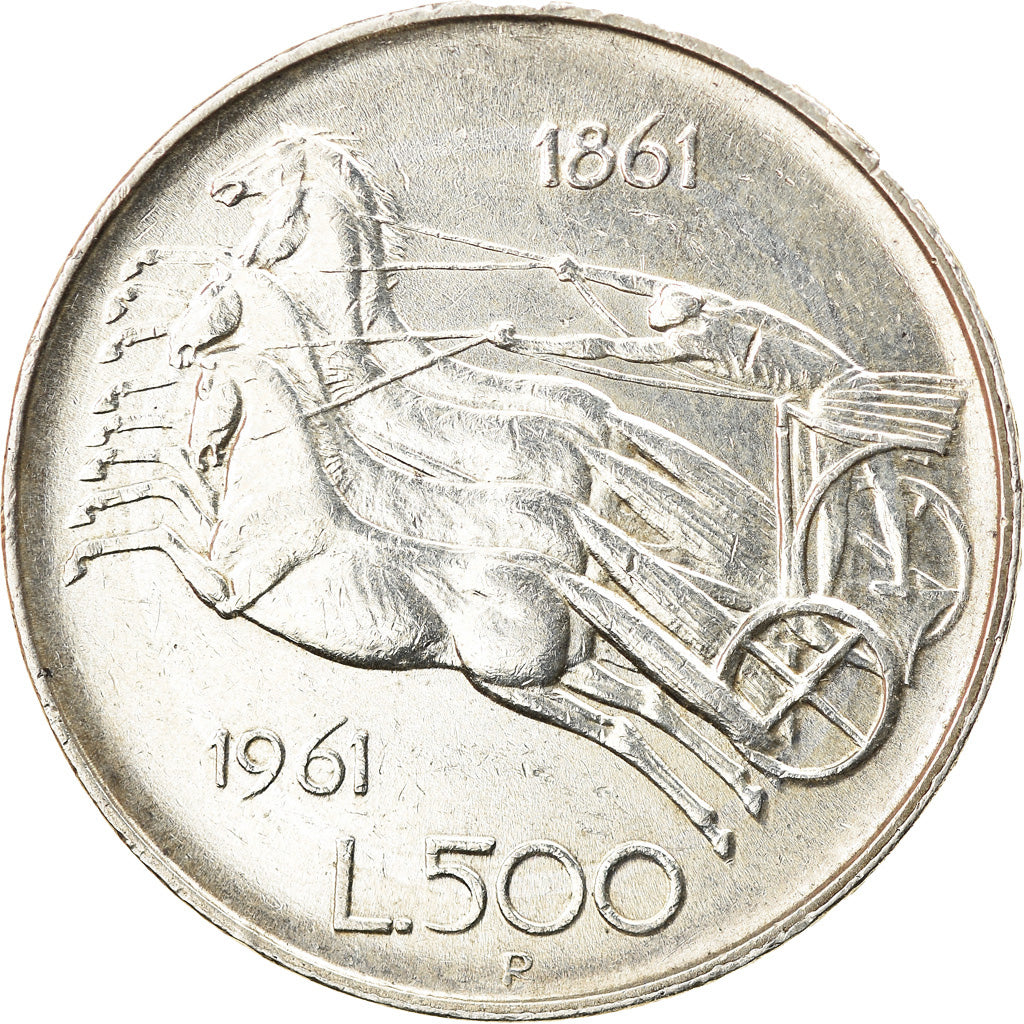 Coin, Italy, 500 Lire, 1861, Rome, AU(50-53), Silver, KM:99