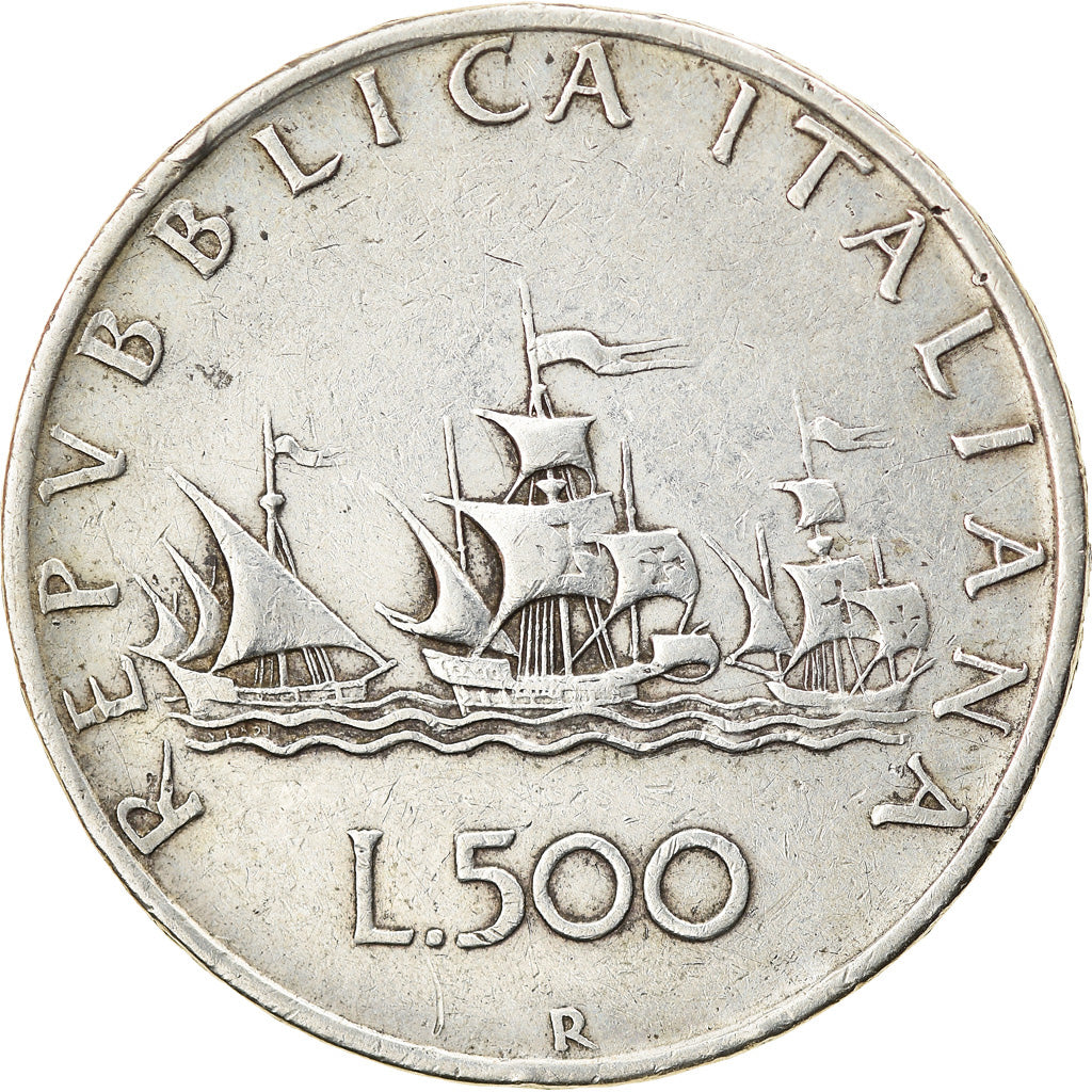 Coin, Italy, 500 Lire, 1960, Rome, VF(30-35), Silver, KM:98