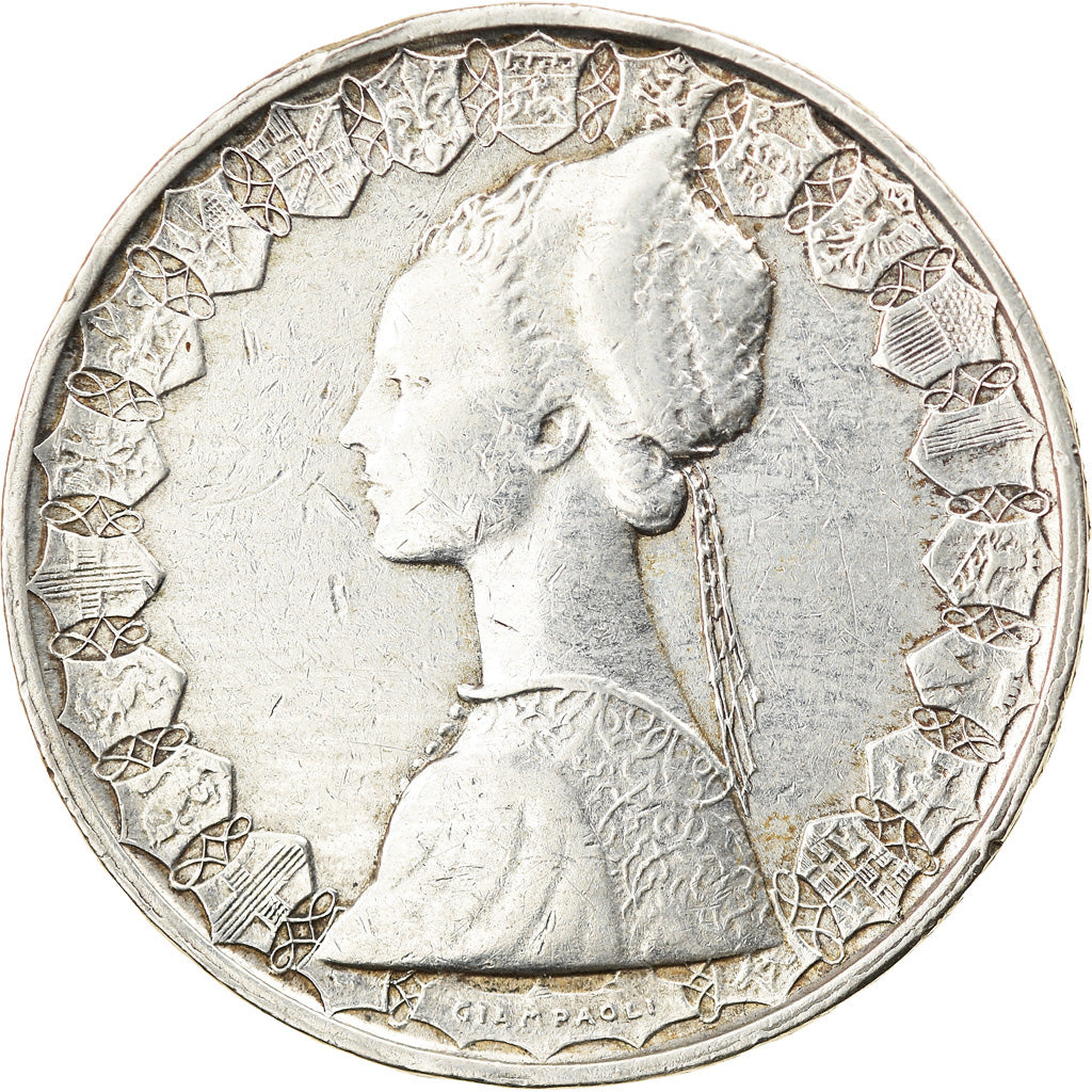 Coin, Italy, 500 Lire, 1959, Rome, EF(40-45), Silver, KM:98