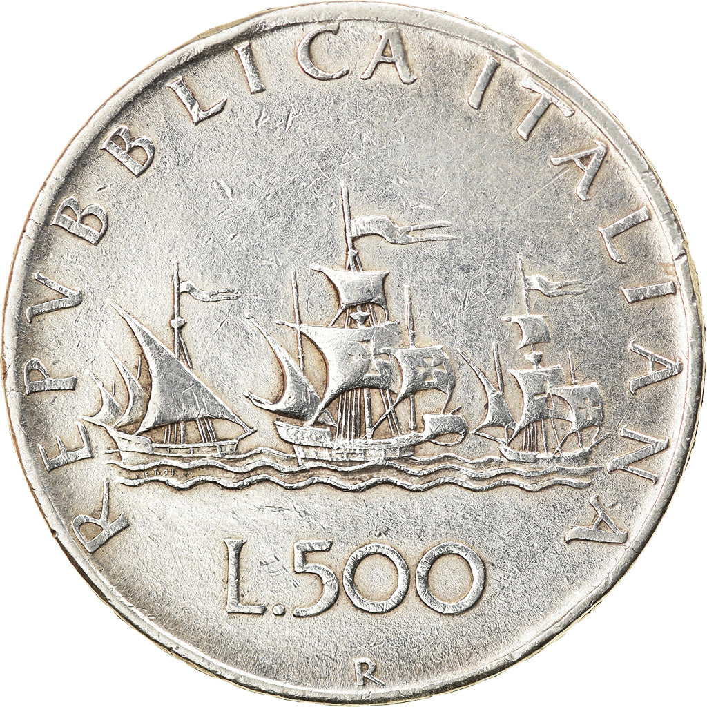 Coin, Italy, 500 Lire, 1958, Rome, VF(30-35), Silver, KM:98