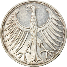 Coin, GERMANY - FEDERAL REPUBLIC, 5 Mark, 1971, Stuttgart, EF(40-45), Silver
