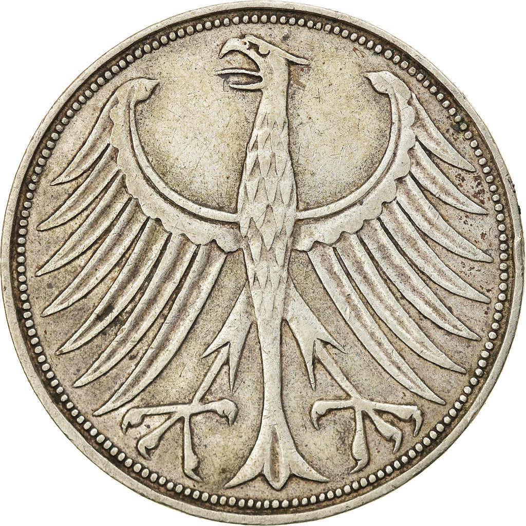 Münze, Bundesrepublik Deutschland, 5 Mark, 1951, Munich, SS, Silber, KM:112.1