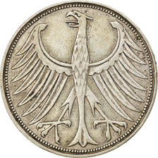 Coin, GERMANY - FEDERAL REPUBLIC, 5 Mark, 1951, Munich, EF(40-45), Silver