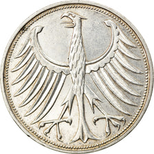 Coin, GERMANY - FEDERAL REPUBLIC, 5 Mark, 1958, Munich, EF(40-45), Silver
