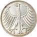 Coin, GERMANY - FEDERAL REPUBLIC, 5 Mark, 1958, Munich, EF(40-45), Silver
