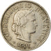 Moneta, Svizzera, 5 Rappen, 1901, Bern, MB, Rame-nichel, KM:26
