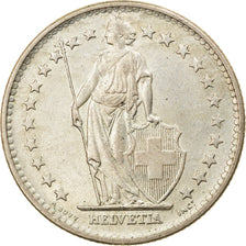 Coin, Switzerland, 2 Francs, 1965, Bern, AU(50-53), Silver, KM:21
