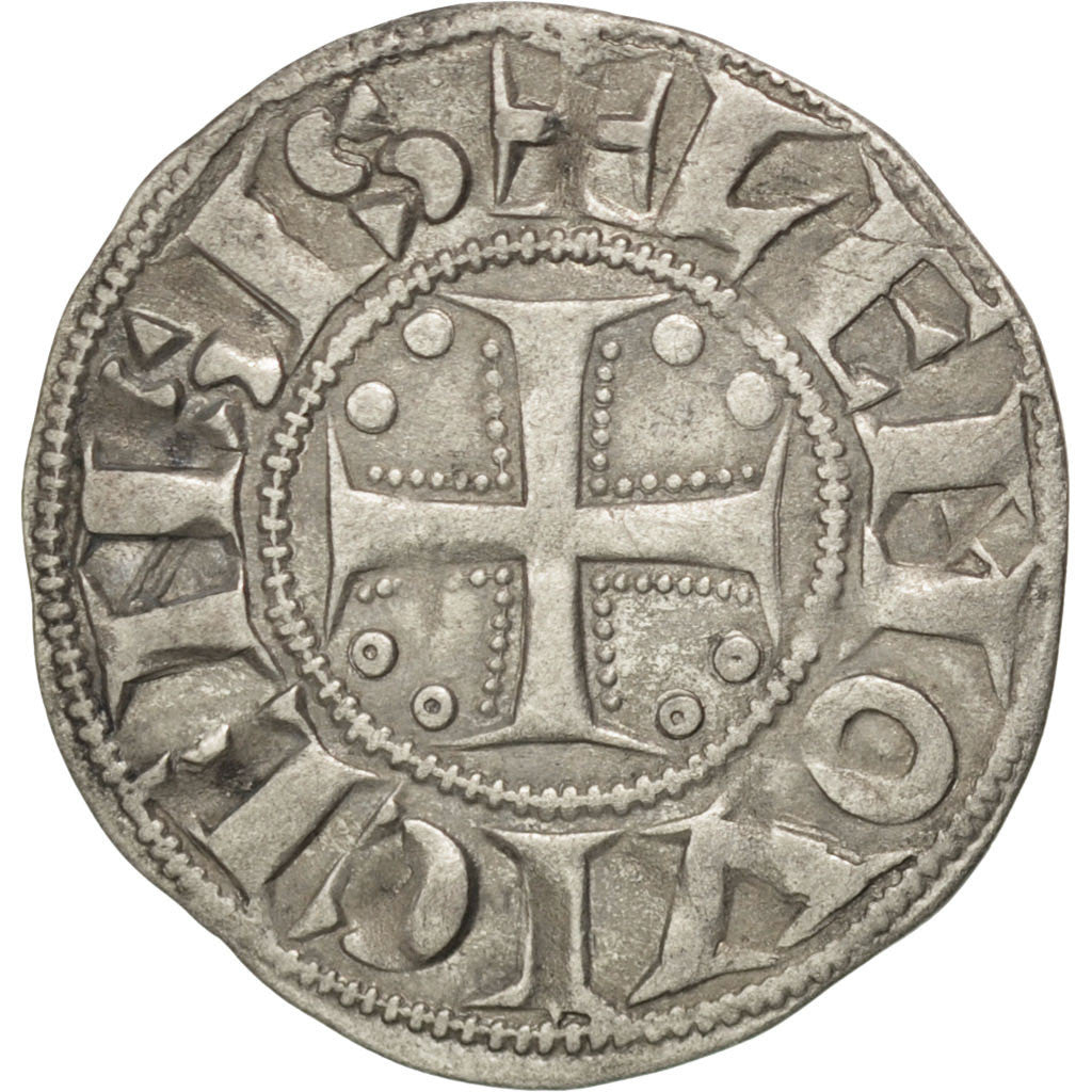 FRANCE, Denarius, Limoges, AU(55-58), Silver, Boudeau #392, 0.84
