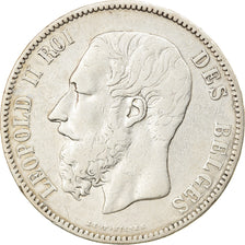 Monnaie, Belgique, Leopold II, 5 Francs, 5 Frank, 1875, TTB+, Argent, KM:24