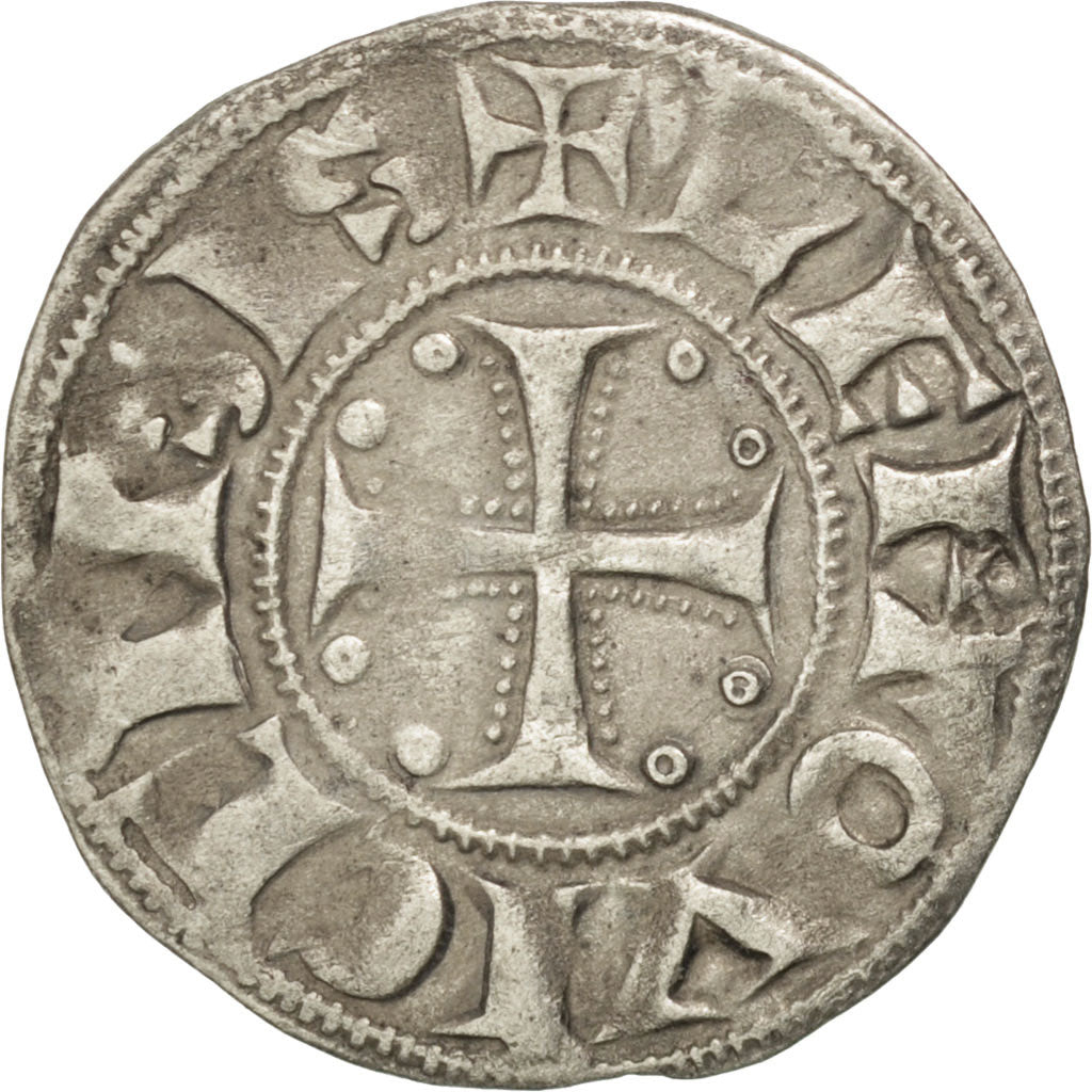 FRANCE, Denarius, Limoges, AU(50-53), Silver, Boudeau #392, 0.99