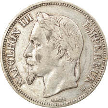 Coin, France, Napoléon III, 5 Francs, 1869, Strasbourg, EF(40-45), Silver