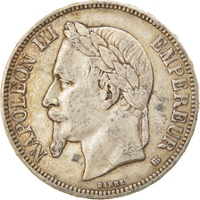 Coin, France, Napoléon III, 5 Francs, 1868, Strasbourg, EF(40-45), Silver