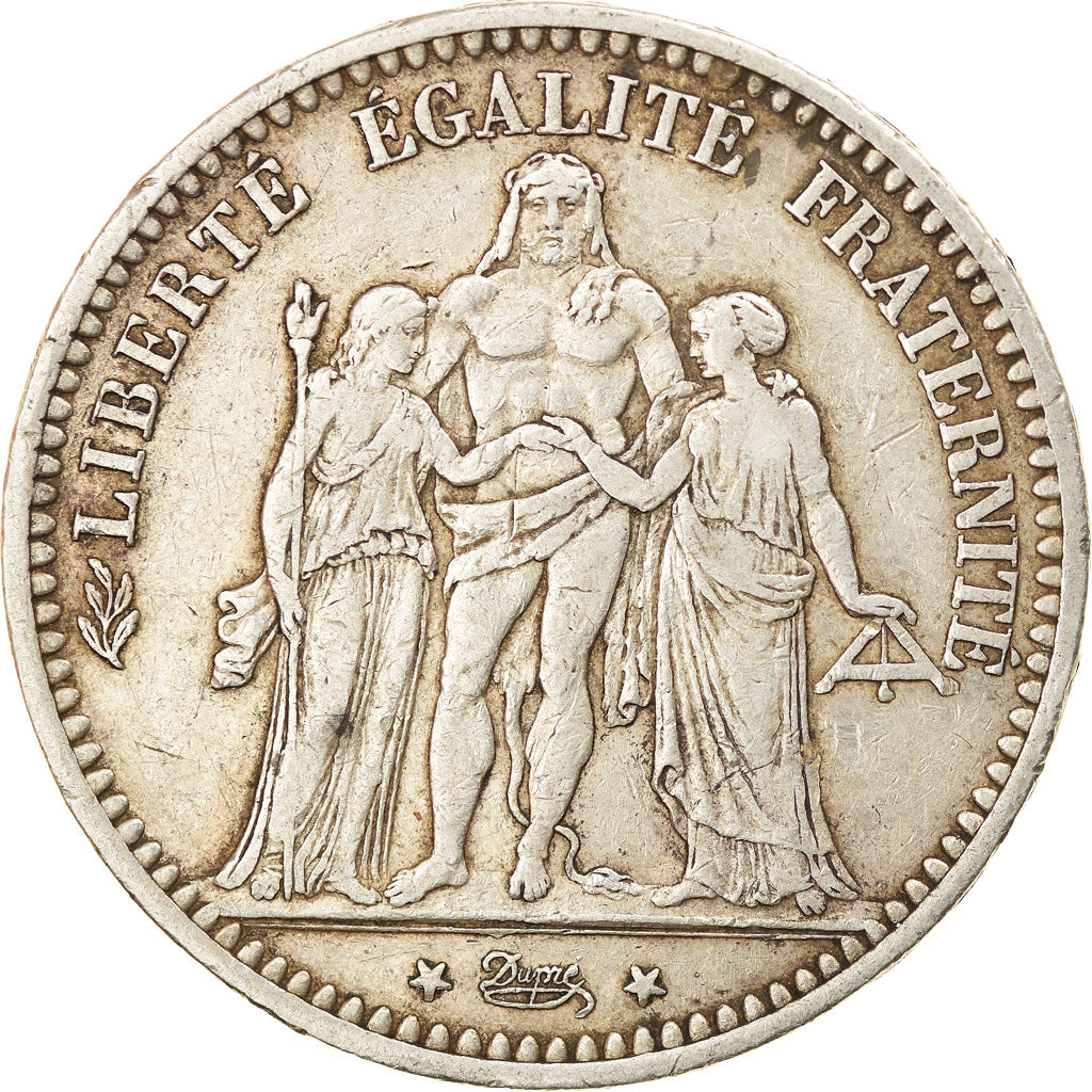 Coin, France, Hercule, 5 Francs, 1873, Paris, EF(40-45), Silver, KM:820.1