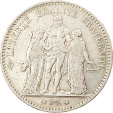 Coin, France, Hercule, 5 Francs, 1875, Paris, VF(30-35), Silver, KM:820.1