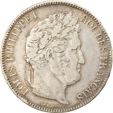 Coin, France, Louis-Philippe, 5 Francs, 1833, Paris, EF(40-45), Silver, KM:749.1