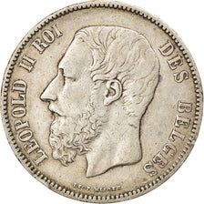 Coin, Belgium, Leopold II, 5 Francs, 5 Frank, 1870, EF(40-45), Silver, KM:24