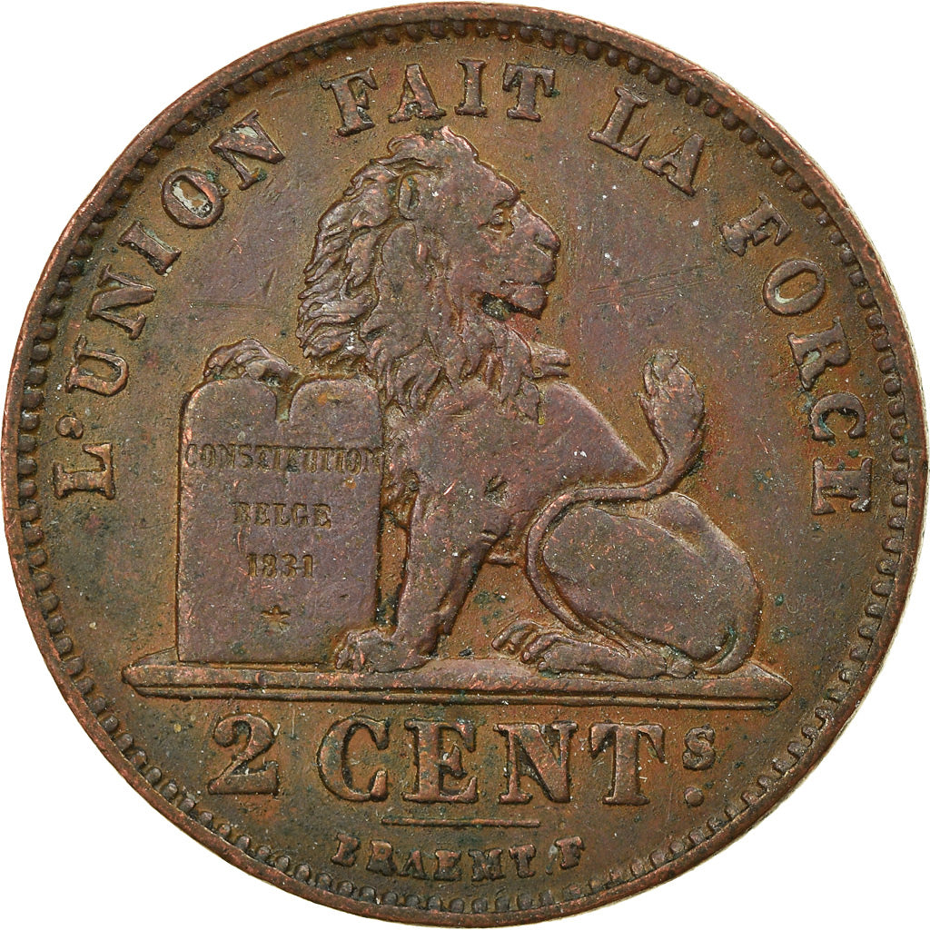 Coin, Belgium, Leopold II, 2 Centimes, 1905, EF(40-45), Copper, KM:35.1