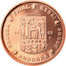Andorra, Medal, 2 C, Essai Trial, 2003, Exonumia, MS(65-70), Copper