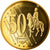 Latvia, Medaille, 50 C, Essai Trial, 2003, Exonumia, STGL, Copper-Nickel Gilt