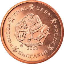 Bulgaria, Medal, 5 C, Essai-Trial, 2003, Exonumia, MS(65-70), Copper