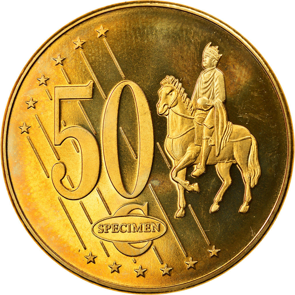 Eslovaquia, medalla, 50 C, Essai Trial, 2003, Exonumia, FDC, Latón