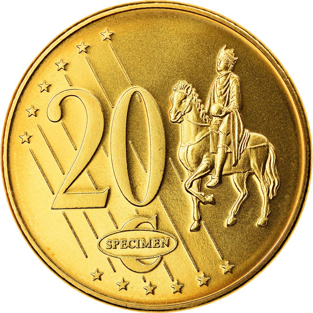 Romania, Medal, 20 C, Essai-Trial, 2003, Exonumia, MS(65-70), Brass