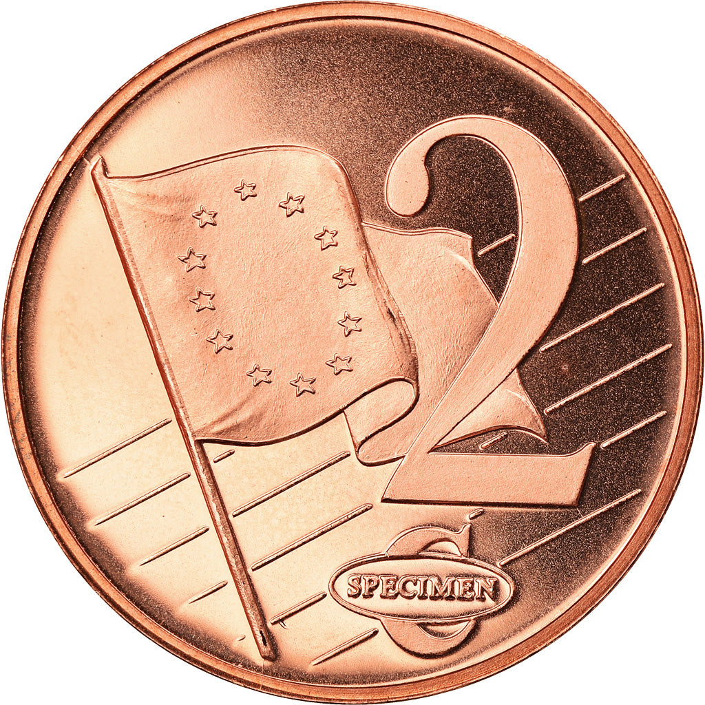 Romania, Medal, 2 C, Essai Trial, 2003, Exonumia, MS(65-70), Copper