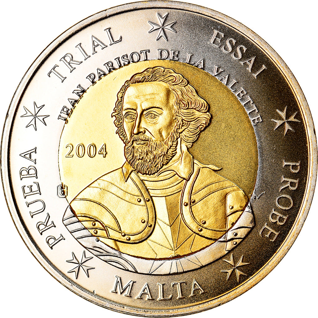 Malta, Medaille, 2 E, Essai-Trial, 2003, Exonumia, FDC, Bi-Metallic