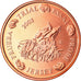 Jersey, Médaille, 2 C, Essai Trial, 2003, Paranumismatique, FDC, Copper Plated