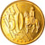 Estonia, Medaille, 50 C, Essai Trial, 2003, Exonumia, STGL, Copper-Nickel Gilt