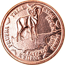 Cyprus, Medal, 1 C, Essai Trial, 2003, Exonumia, AU(55-58), Copper Plated Steel