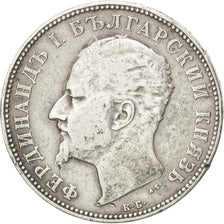 BULGARIA, 2 Leva, 1894, Kormoczbanya, KM #17, EF(40-45), Silver, 2.91