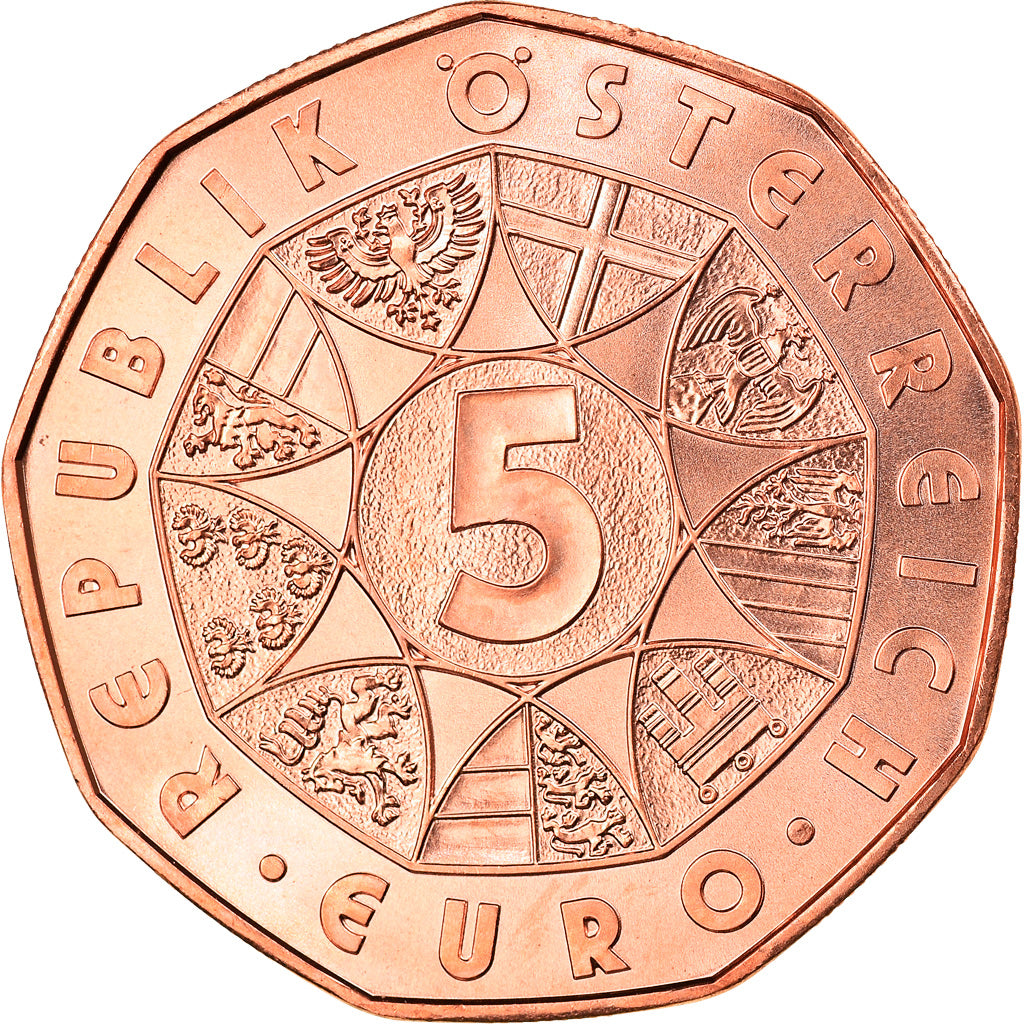 Austria, 5 Euro, Nouvelle année, 2017, Vienna, MS(63), Miedź
