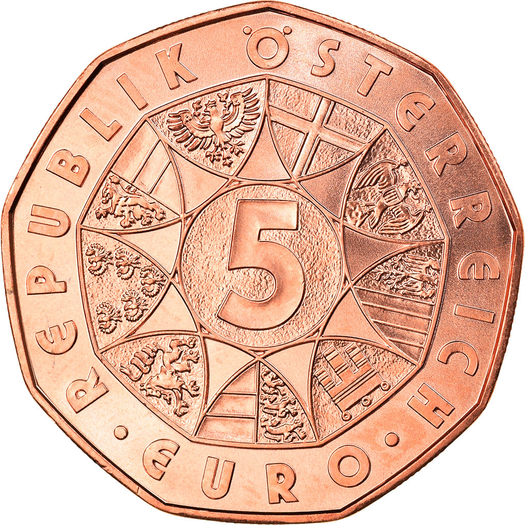 Austria, 5 Euro, Nouvelle année, 2017, Vienna, MS(63), Copper
