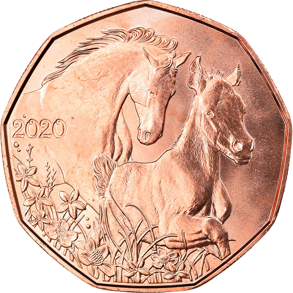 Austria, 5 Euro, Haras de Piber, 2020, Vienna, MS(63), Copper