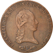 AUSTRIA, 6 Kreuzer, 1800, Kremnitz, KM #2128, VF(30-35), Copper, 12.42