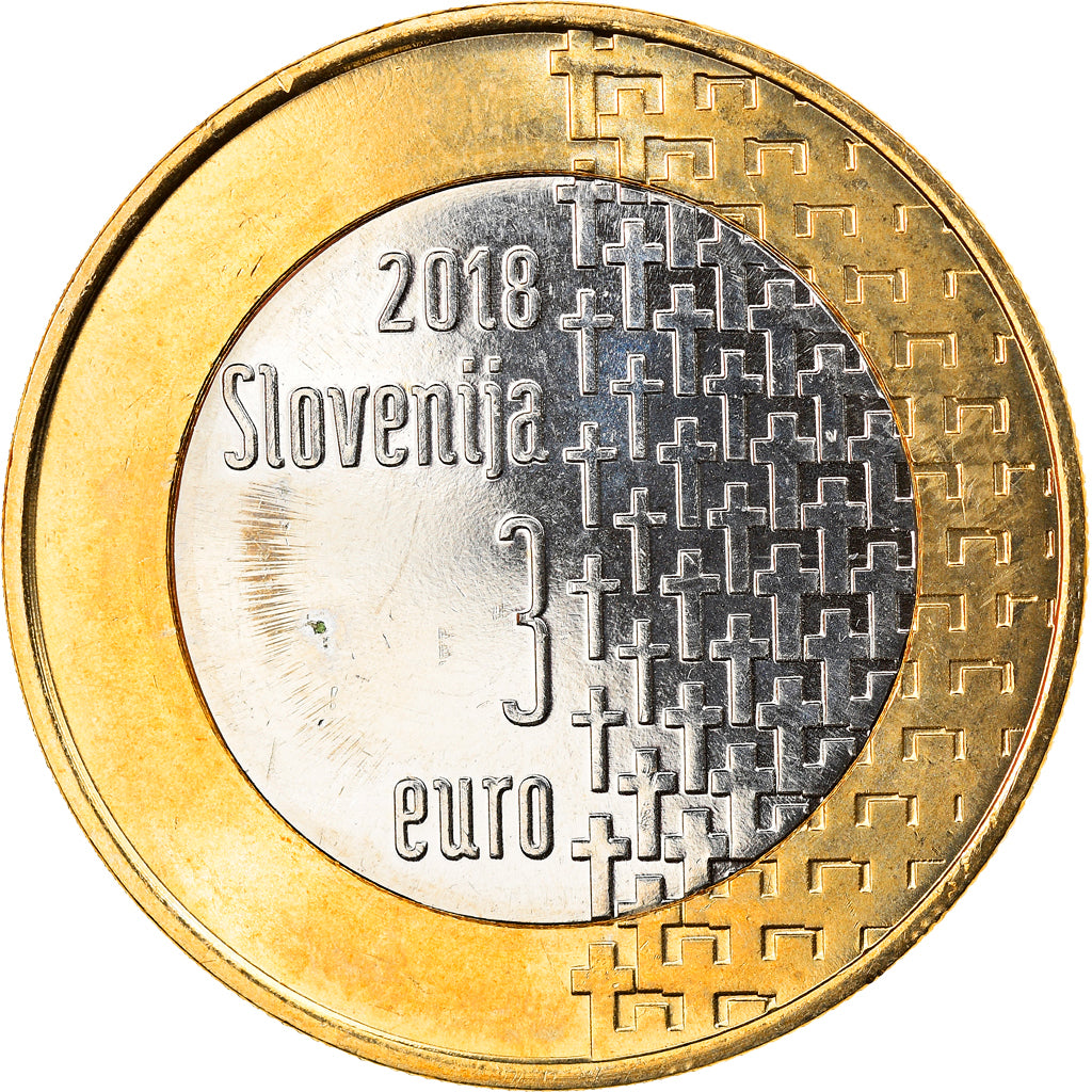 Slovénie, 3 Euro, End of the first World War, 2018, SPL, Bi-Metallic