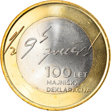 Eslovénia, 3 Euro, MAY DECLARATION, 2017, MS(63), Bimetálico