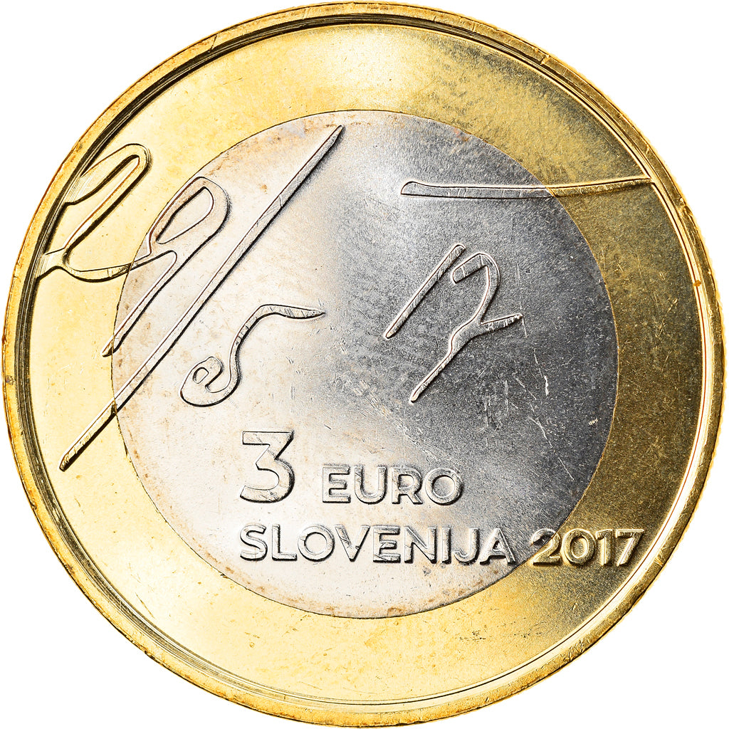 Slovenia, 3 Euro, MAY DECLARATION, 2017, SPL, Bi-metallico
