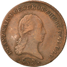 AUSTRIA, 3 Kreuzer, 1812, Schmollnitz, KM #2116, VF(30-35), Copper, 33, 13.89