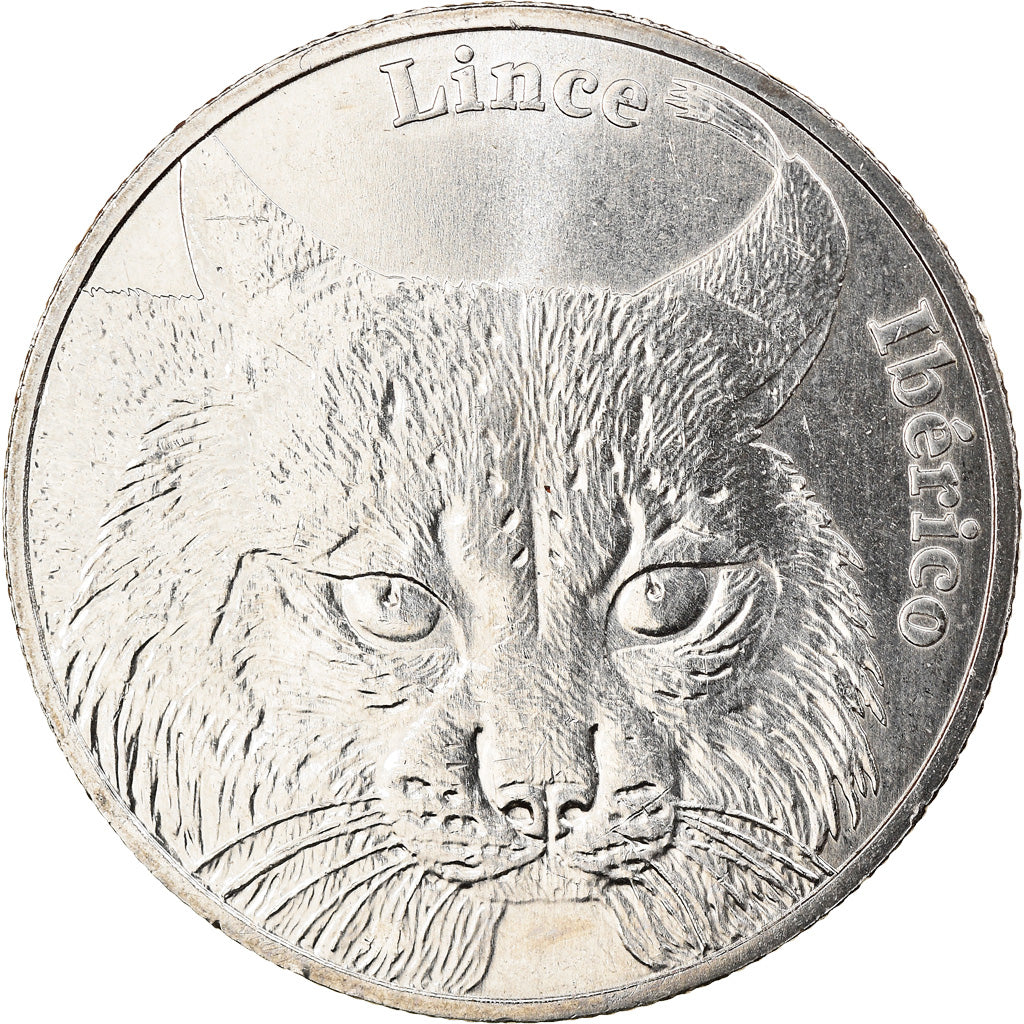 Portugal, 5 Euro, Iberian Lynx, 2016, MS(63), Copper-nickel