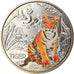 Austria, 3 Euro, The Tiger, 2017, Colourized, MS(65-70), Copper-nickel