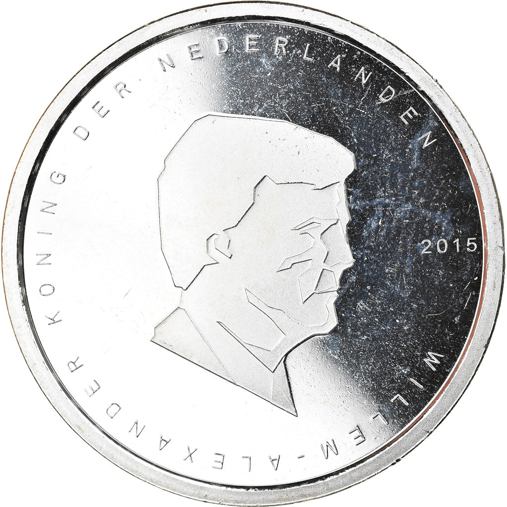 Paesi Bassi, 5 Euro, Bataille de Waterloo, 2015, SPL, Copper Plated Silver
