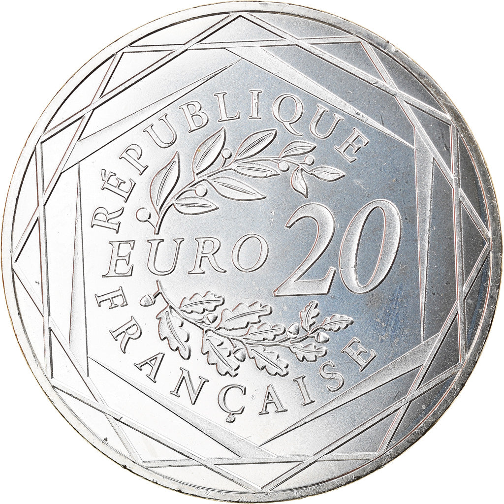 France, 20 Euro, Marianne, 2017, Paris, MS(63), Silver
