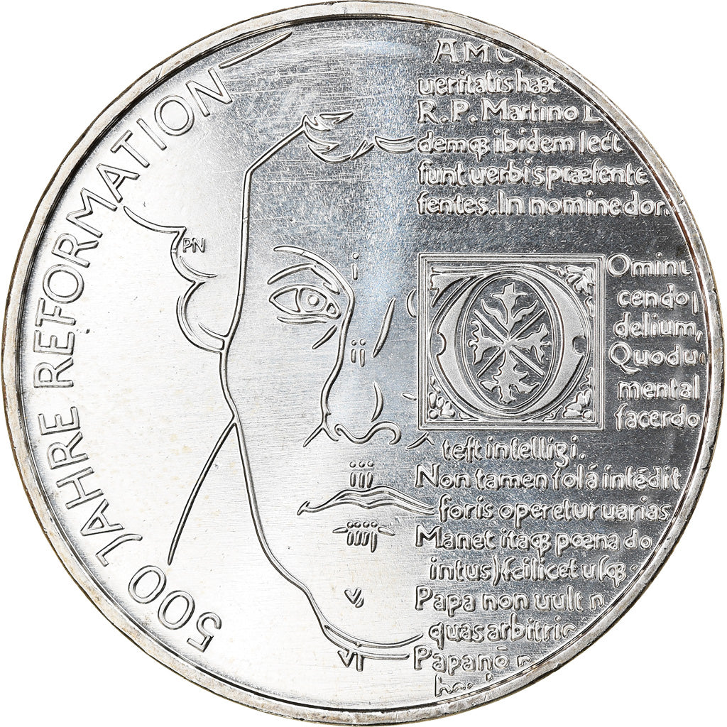 GERMANY - FEDERAL REPUBLIC, 20 Euro, Reformation, 2017, Berlin, MS(63), Silver