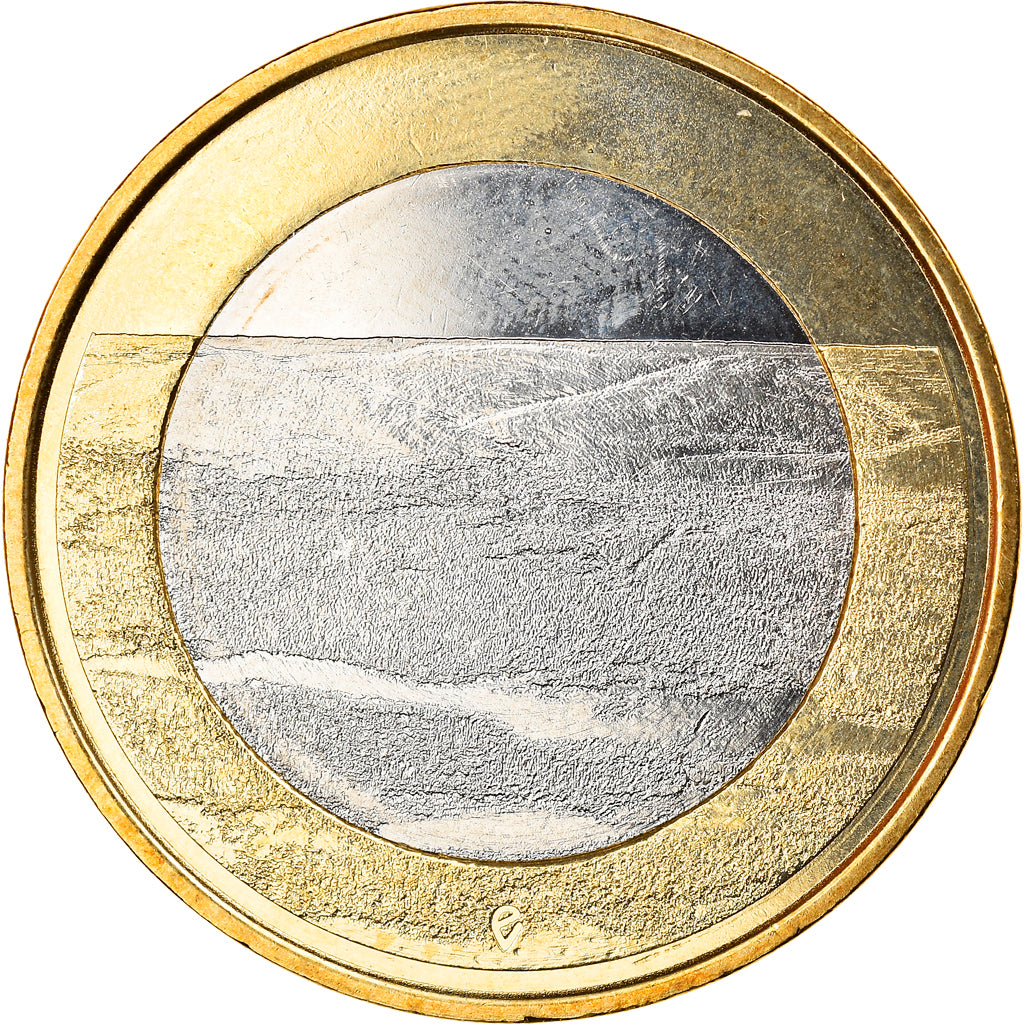 Finland, 5 Euro, PALLASTUNTURI, 2018, Vantaa, MS(63), Bi-Metallic