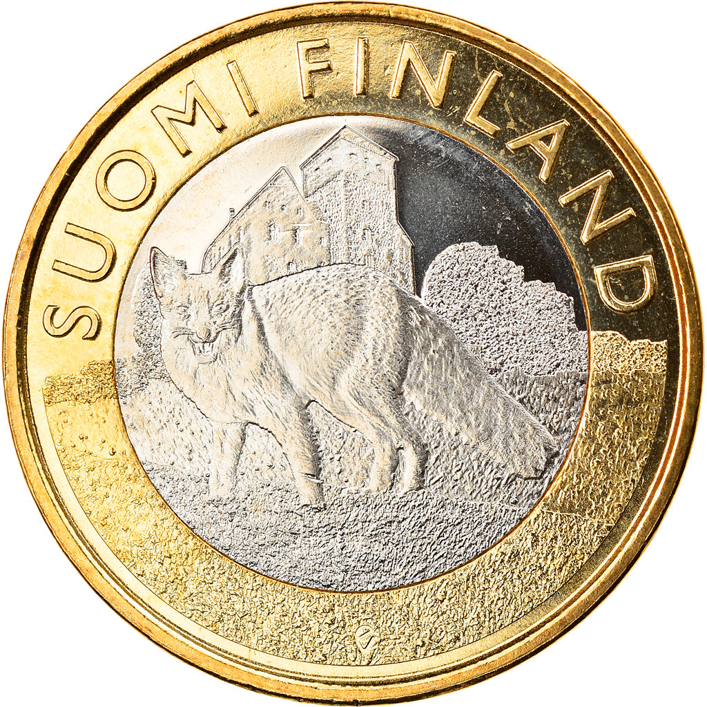 Finland, 5 Euro, Finland Proper, 2014, Vantaa, MS(63), Bi-Metallic, KM:210