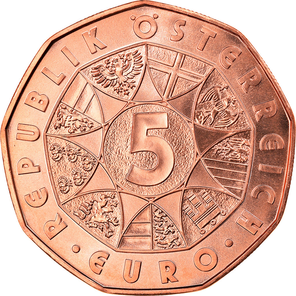 Austria, 5 Euro, 150 years danube waltz, 2017, MS(65-70), Copper