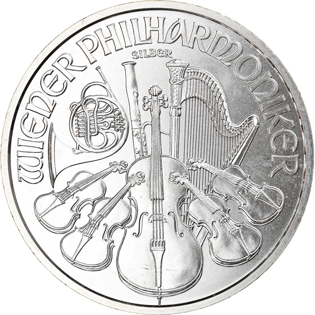 Austria, Philharmonic Orchestra, 1-1/2 Euro, 2017, 1 Oz, MS(65-70), Silver