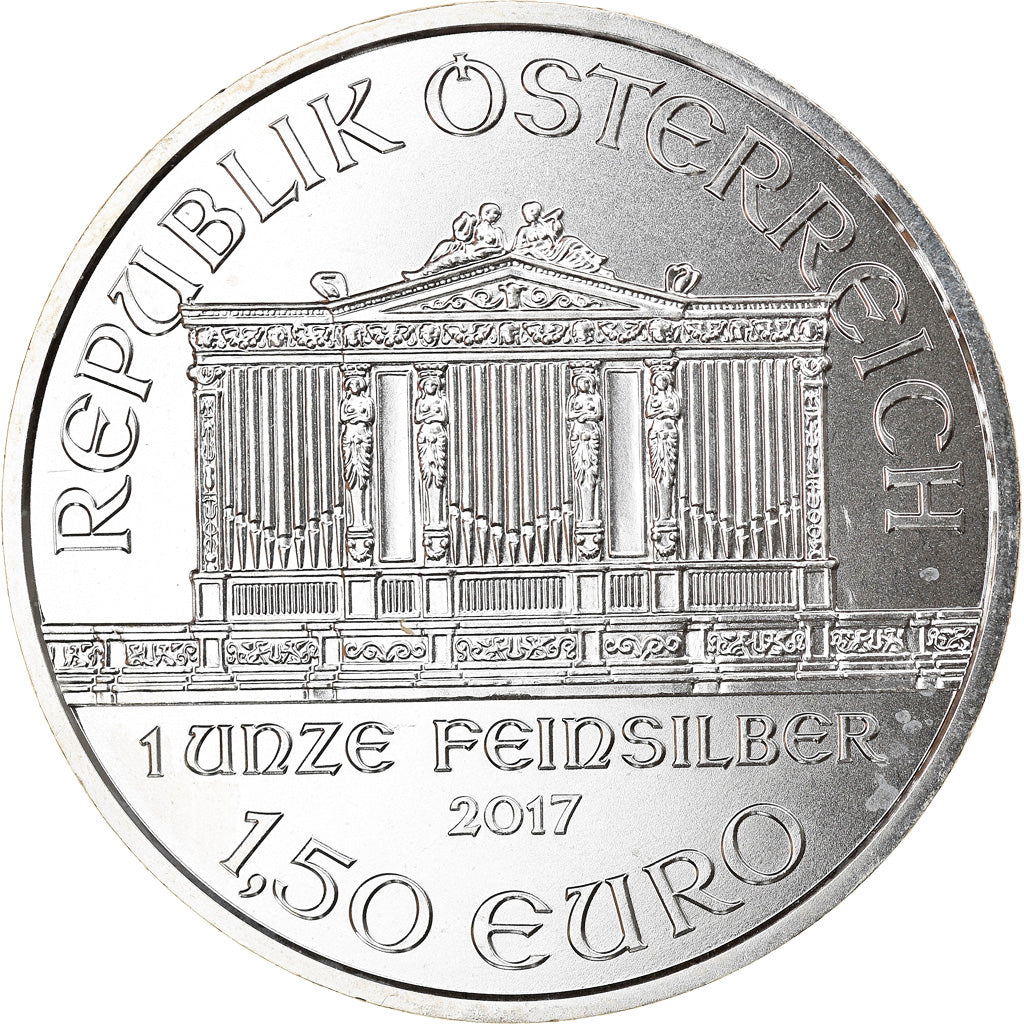 Austria, Philharmonic Orchestra, 1-1/2 Euro, 2017, 1 Oz, MS(65-70), Silver